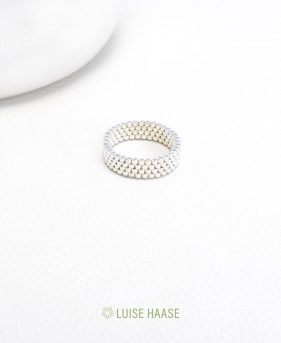 Bead Band Ring -4 | Silber