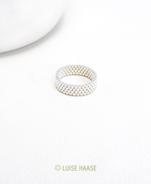 Bead Band Ring -4 | Silber