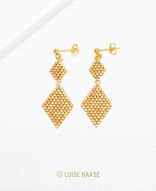 Rauten Ohrringe Duo | Gold