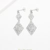 Rauten Ohrringe Duo | Silber