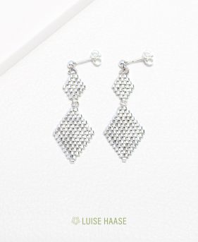 Rauten Ohrringe Duo | Silber