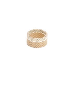 Creme Stone Ring | Silber