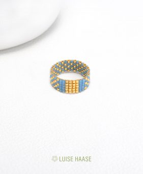 Ring Chess azur | Gold