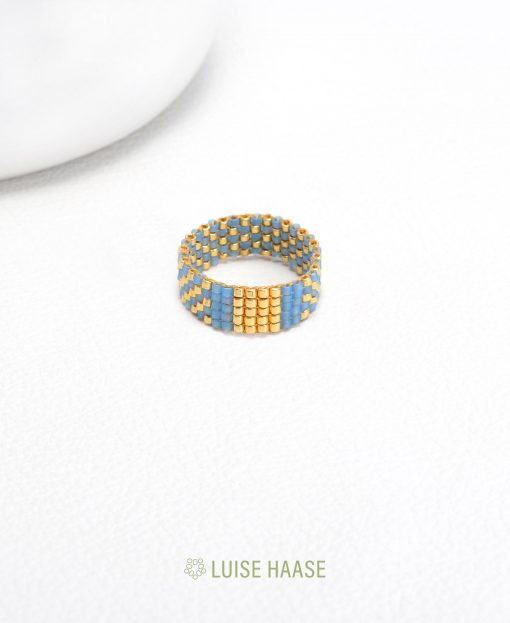 Ring Chess azur | Gold