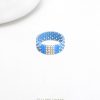 Ring Chess azur | Silber