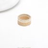Creme Stone Ring | Silber