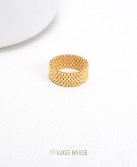 Bead Band Ring - 6 | Gold