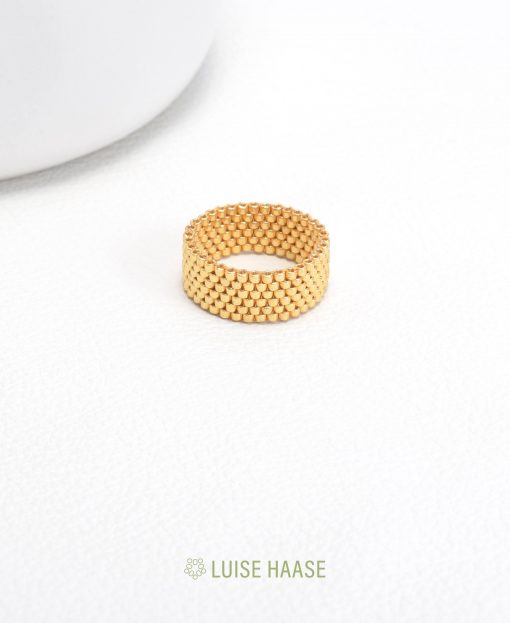 Bead Band Ring - 6 | Gold
