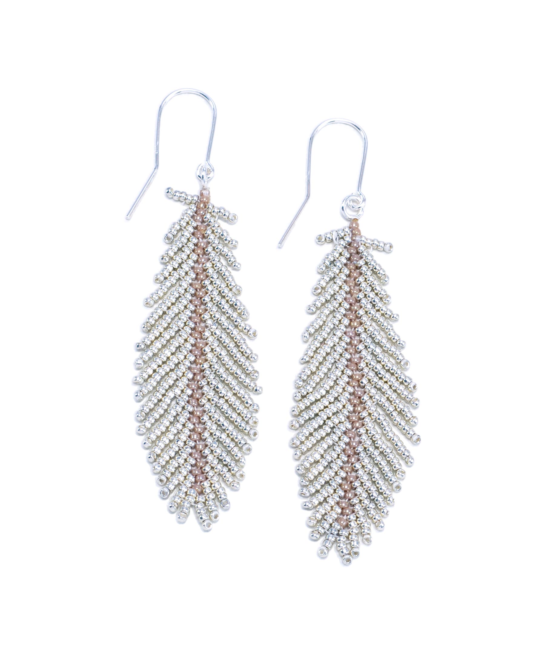 Feder Ohrringe lang – Bild 2