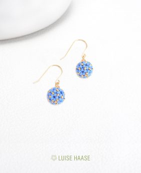 Ohrringe LittleSphere – blau | Gold