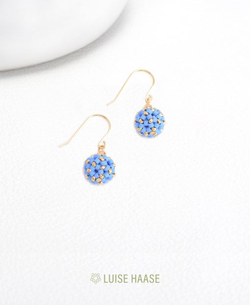 Ohrringe LittleSphere – blau | Gold