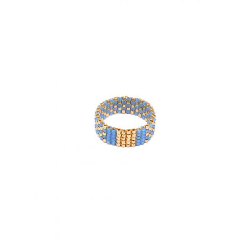 Ring Chess azur | Gold – Bild 2