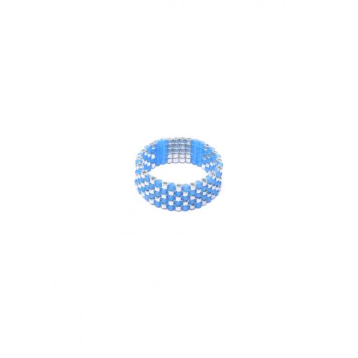 Ring Chess azur | Silber – Bild 2