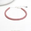 Armband Paris - rose | Silber