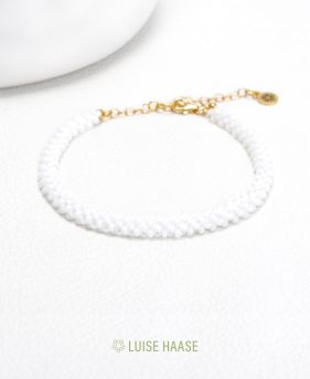 Armband Paris weiss | Gold