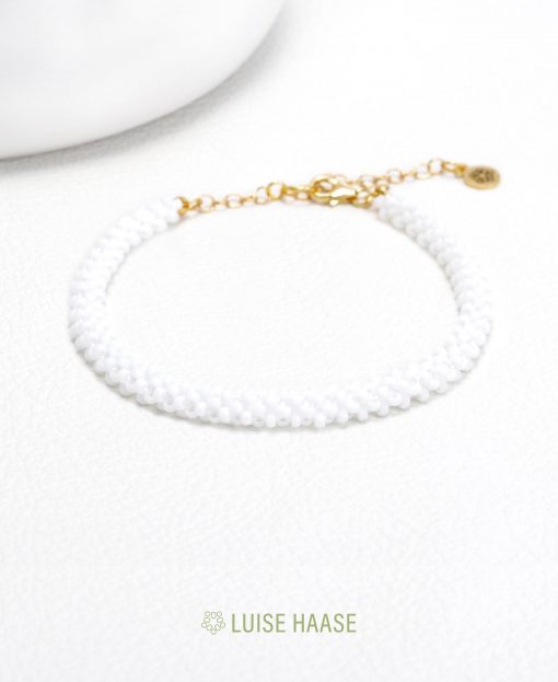 Armband Paris weiss | Gold