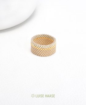 Creme Stone Ring | Gold
