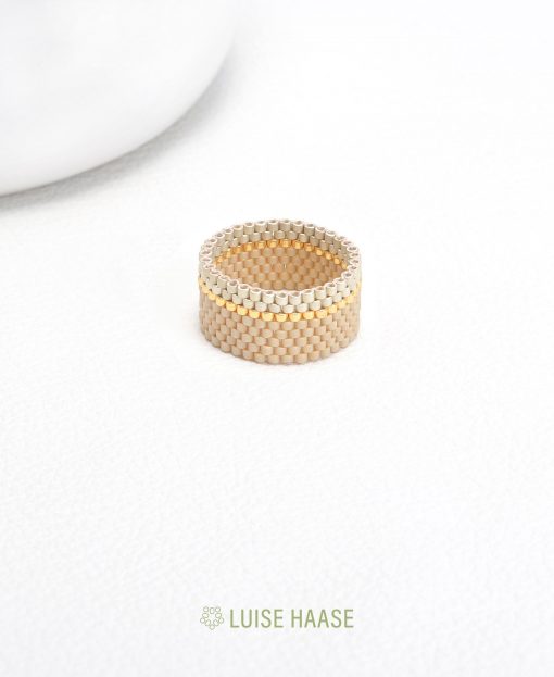 Creme Stone Ring | Gold