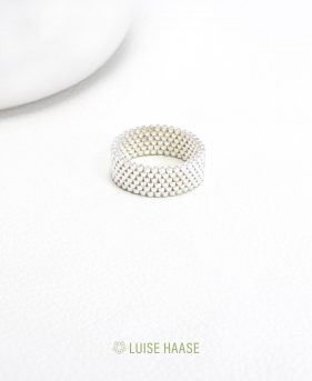 Bead Band Ring - 6 | Silber
