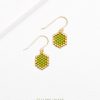 Mini-Waben Ohrringe apple | Gold