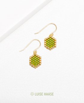 Mini-Waben Ohrringe apple | Gold