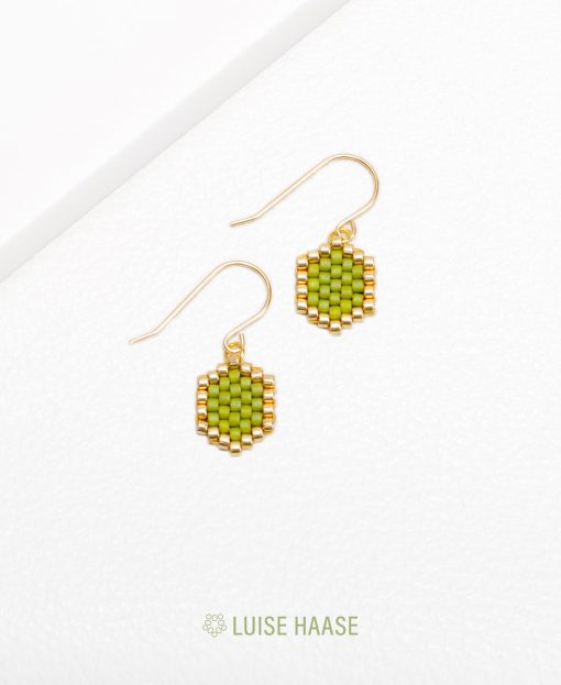 Mini-Waben Ohrringe apple | Gold