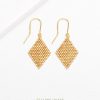 Rauten Ohrringe | Gold
