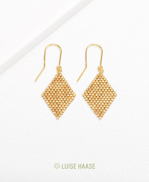 Rauten Ohrringe | Gold