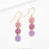 Spheren Ohrringe - rosa | Gold