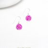 Ohrringe LittleSphere - hotpink | Silber