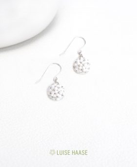 Ohrringe LittleSphere - weiss | Silber