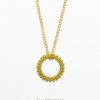 Loop Kette gruen | Gold