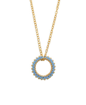 Loop Kette azur | Gold