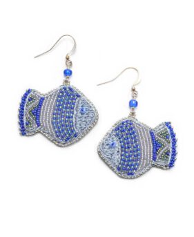 Ohrringe „Blaue Traumfische"