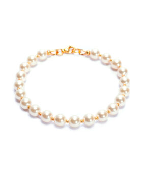 Alternative view of Armband White Pearl | Gold