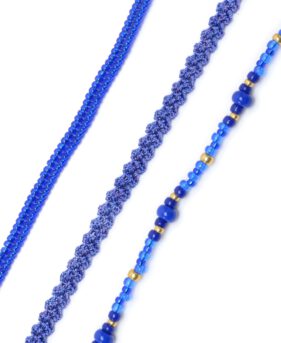 Alternative view of Boho Wickelarmband – Ocean Blue