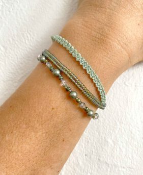 Alternative view of Boho Wickelarmband – Waterfall