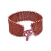Häkelarmband Marsala