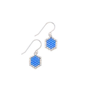 Alternative view of Mini-Waben Ohrringe azur