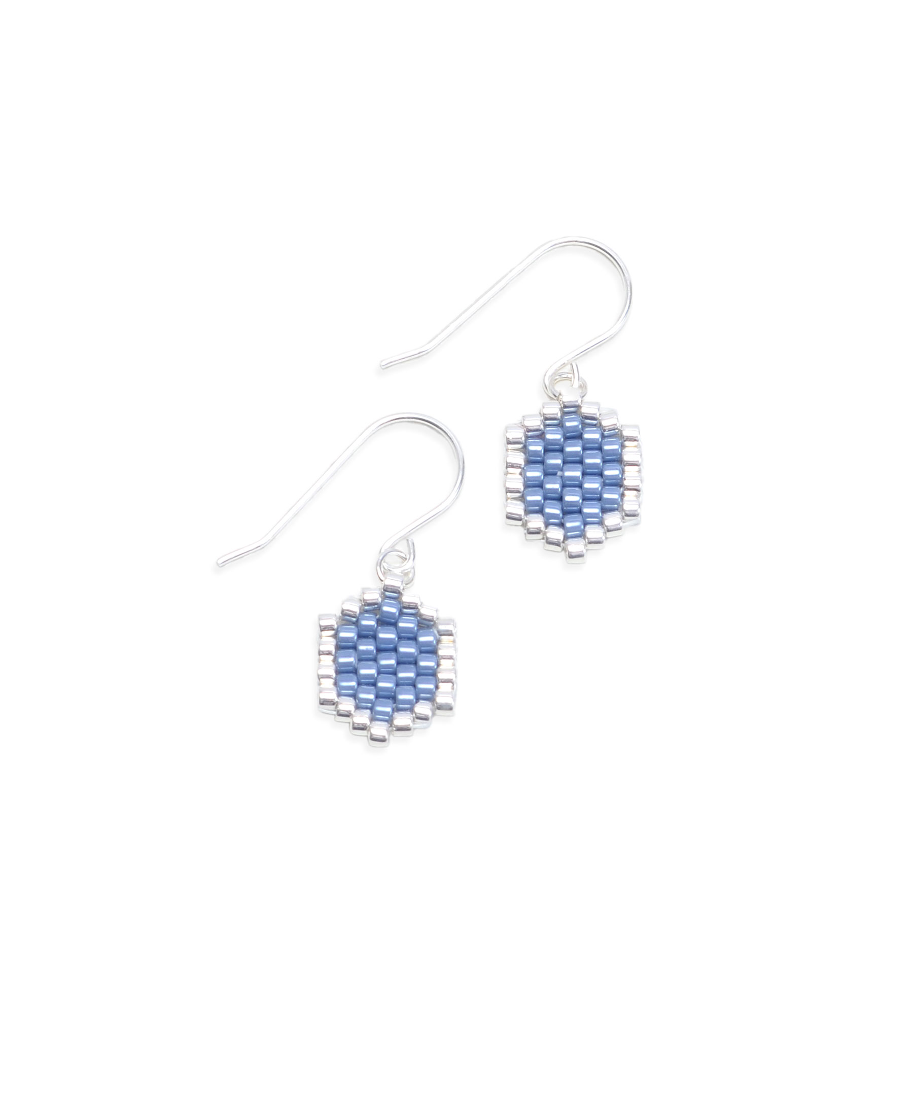 Mini-Waben Ohrringe jeans – Bild 2