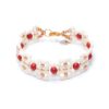 Armband Metropolis weiß-rot