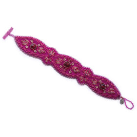 Alternative view of Perlenbestickes Armband - Greta