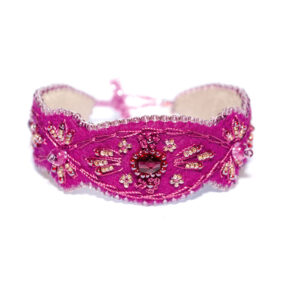 Perlenbestickes Armband - Greta