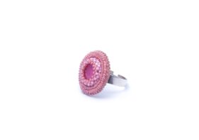 Alternative view of Bead-Ring, pink klein