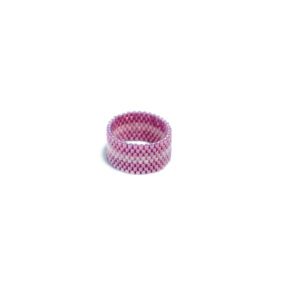 Perlen-Bandring – lilapink