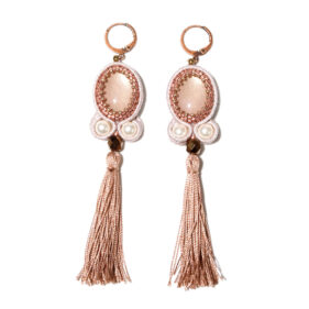 Soutache Ohrringe - Kupfer