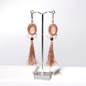 Alternative view of Soutache Ohrringe - Kupfer