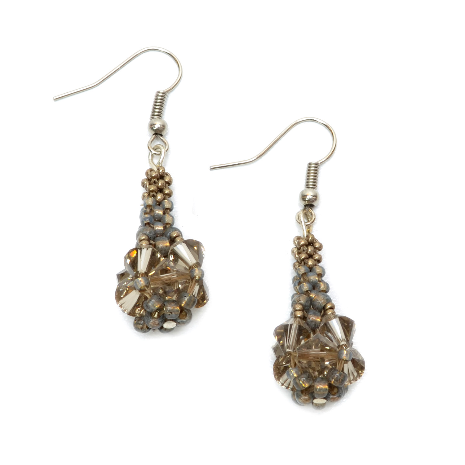 Bling-Bling Ohrringe greige