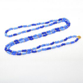 Alternative view of Wickelarmband Perlen – Blau