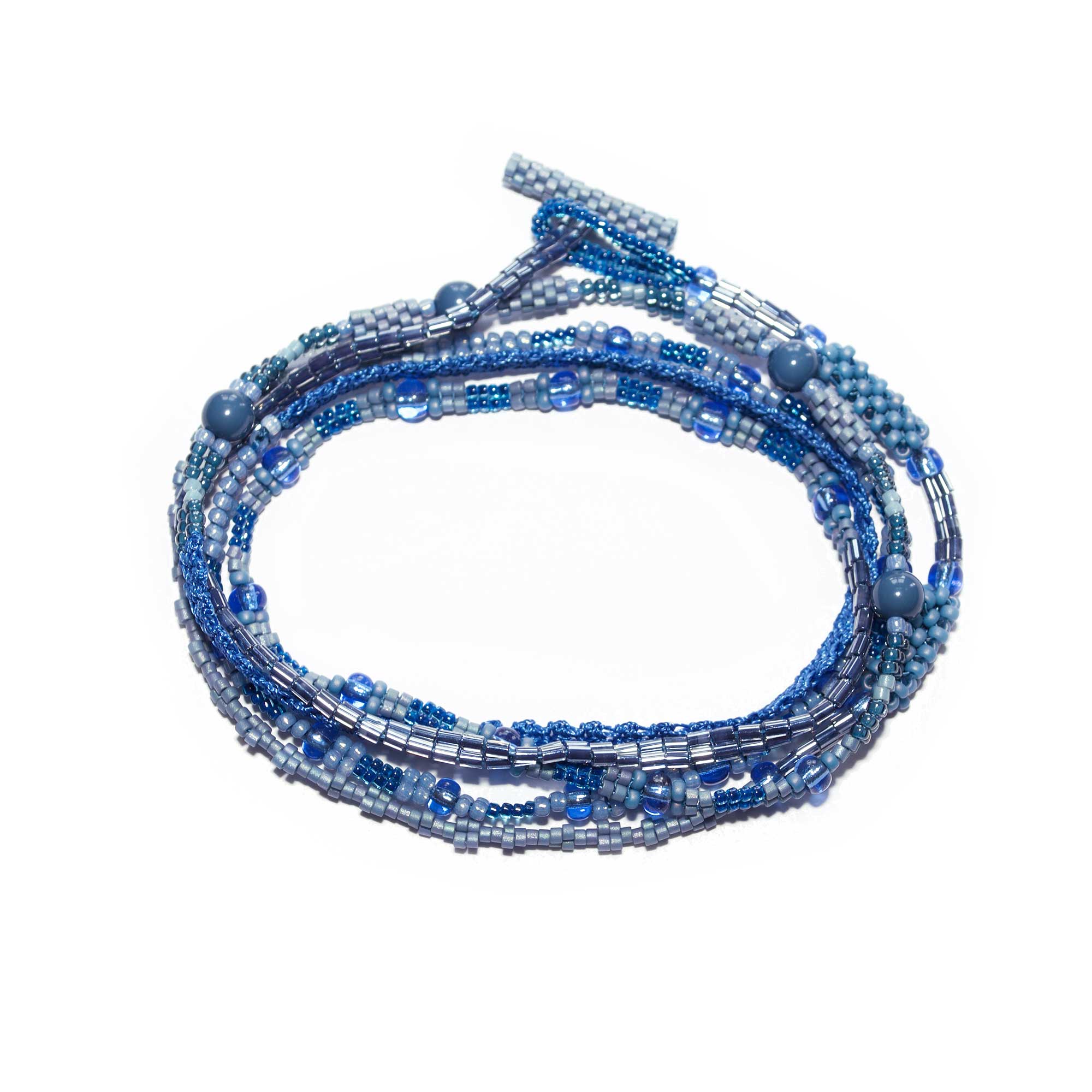 Wickelarmband - Jeansblau